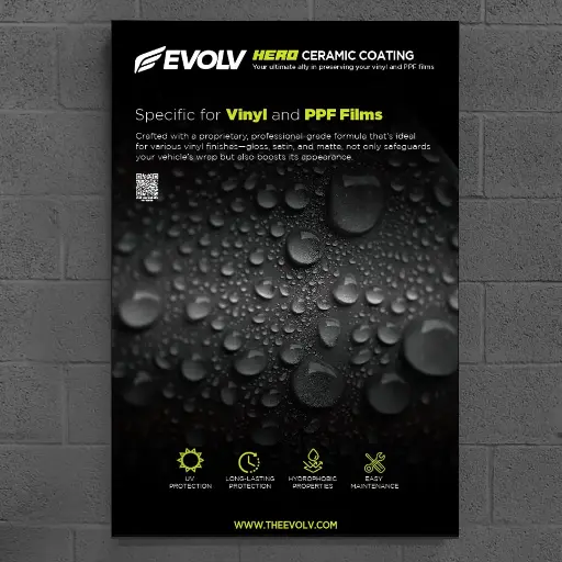 [EV.DISPLAY.HERO] Wall display - Poster HERO Ceramic Coating